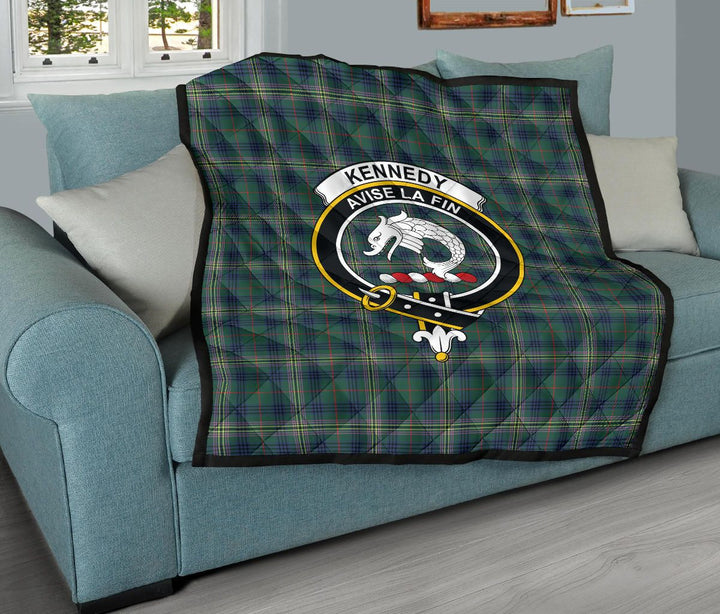 Scottish Kennedy Modern Clan Crest Tartan Quilt Tartan Plaid 11