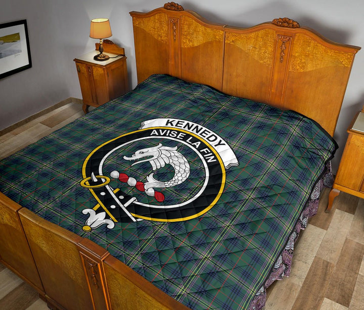 Scottish Kennedy Modern Clan Crest Tartan Quilt Tartan Plaid 12