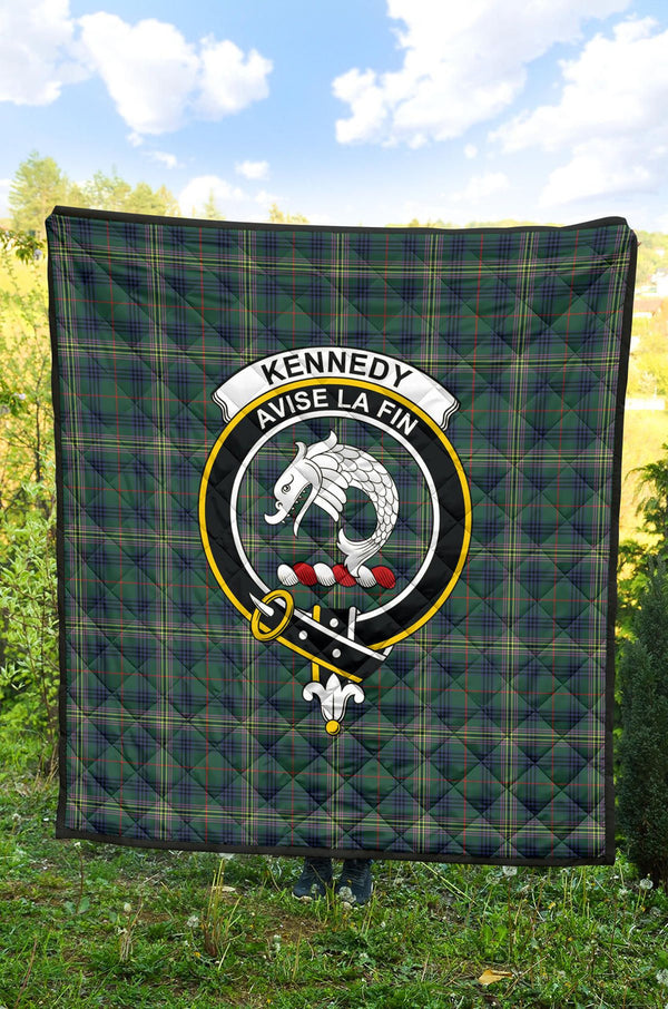 Scottish Kennedy Modern Clan Crest Tartan Quilt Tartan Plaid 2