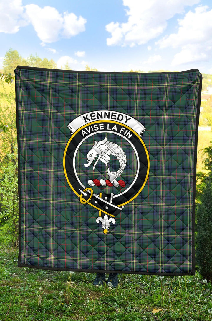 Scottish Kennedy Modern Clan Crest Tartan Quilt Tartan Plaid 2