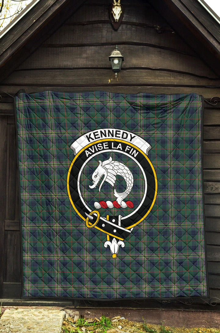 Scottish Kennedy Modern Clan Crest Tartan Quilt Tartan Plaid 3