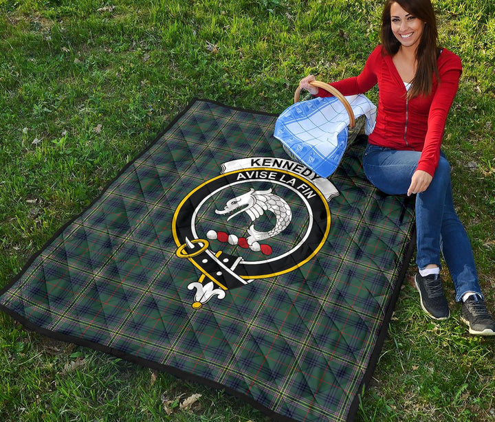 Scottish Kennedy Modern Clan Crest Tartan Quilt Tartan Plaid 4