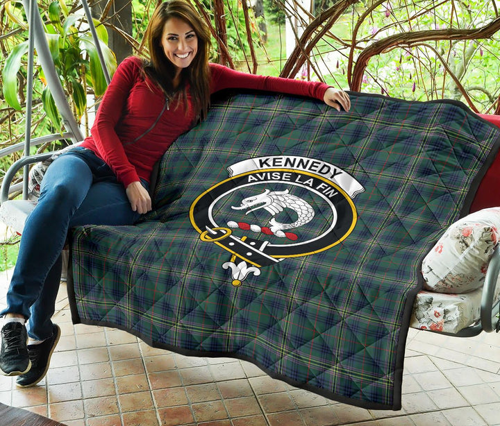 Scottish Kennedy Modern Clan Crest Tartan Quilt Tartan Plaid 5