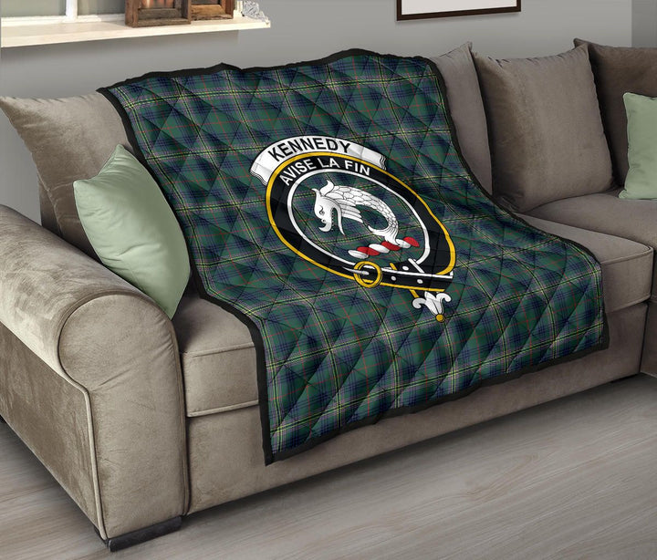 Scottish Kennedy Modern Clan Crest Tartan Quilt Tartan Plaid 8