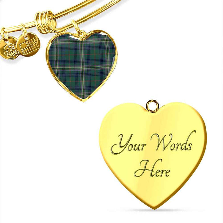 Scottish Kennedy Modern Clan Tartan Bangle Heart Tartan Plaid 4