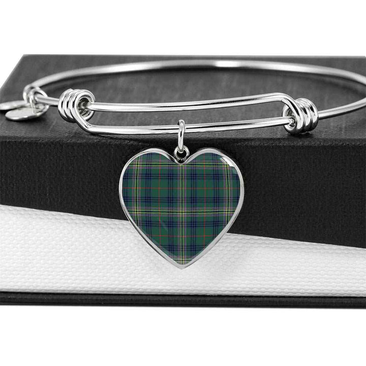 Scottish Kennedy Modern Clan Tartan Bangle Heart Tartan Plaid 5