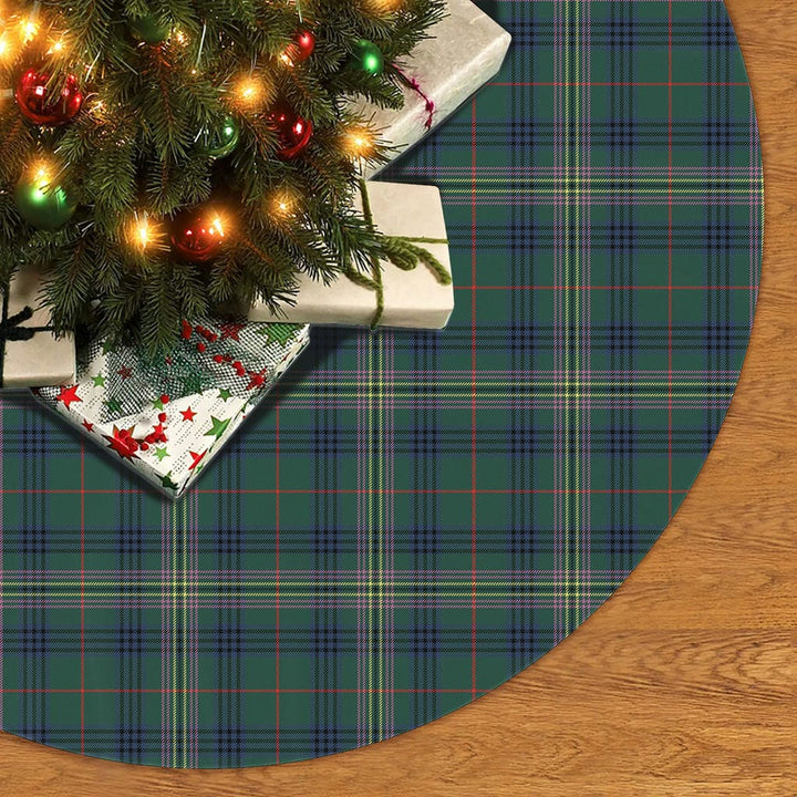 Scottish Kennedy Modern Clan Tartan Christmas Tree Skirt No Tassels 2 Tartan Plaid