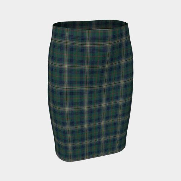 Scottish Kennedy Modern Clan Tartan Fitted Skirt Tartan Plaid 1