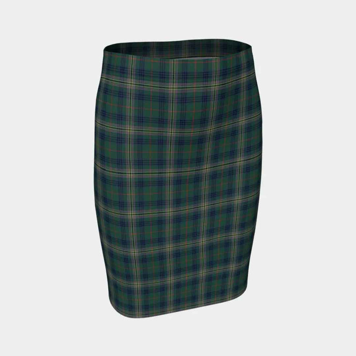 Scottish Kennedy Modern Clan Tartan Fitted Skirt Tartan Plaid 1