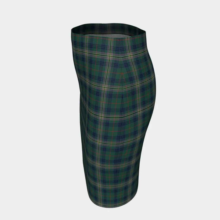 Scottish Kennedy Modern Clan Tartan Fitted Skirt Tartan Plaid 2
