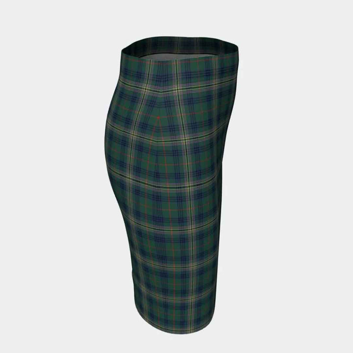 Scottish Kennedy Modern Clan Tartan Fitted Skirt Tartan Plaid 3