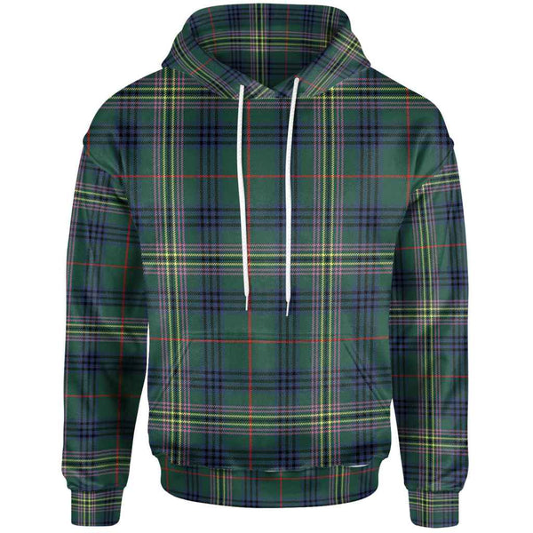 Scottish Kennedy Modern Clan Tartan Hoodie Front Side Tartan Plaid