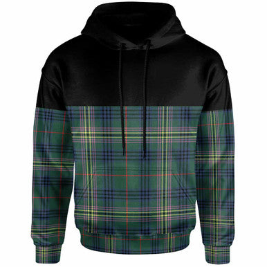 Scottish Kennedy Modern Clan Tartan Hoodie - Horizontal Style Front Side Tartan Plaid