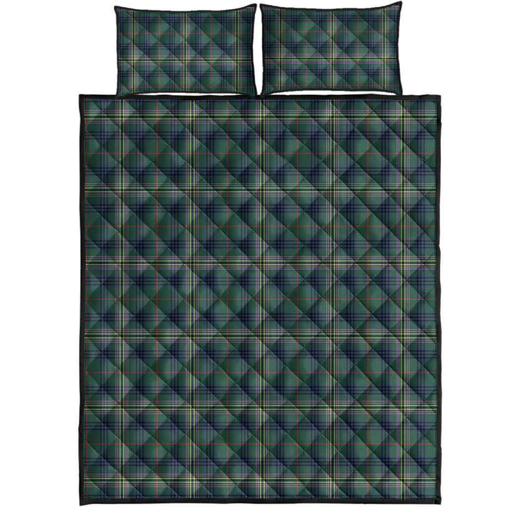 Scottish Kennedy Modern Clan Tartan Quilt Bed Set Tartan Plaid 1