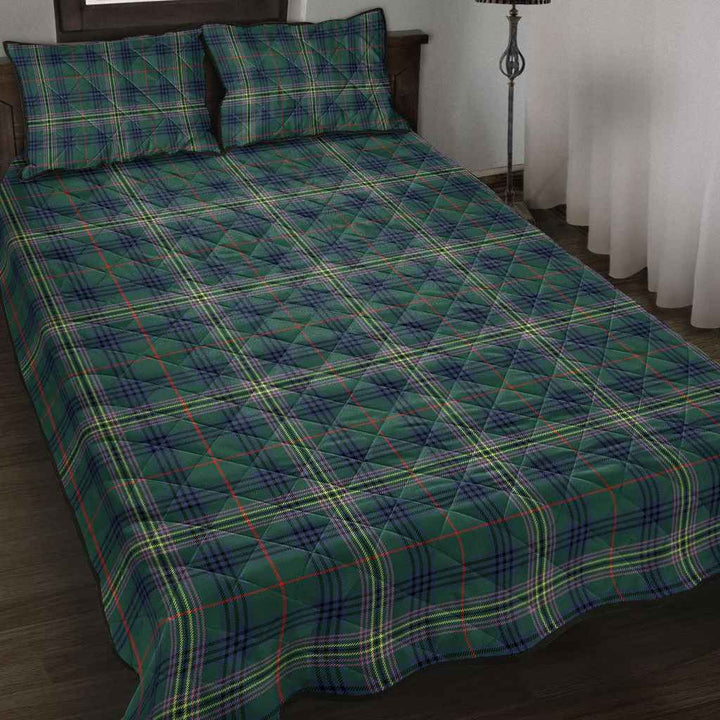 Scottish Kennedy Modern Clan Tartan Quilt Bed Set Tartan Plaid 2