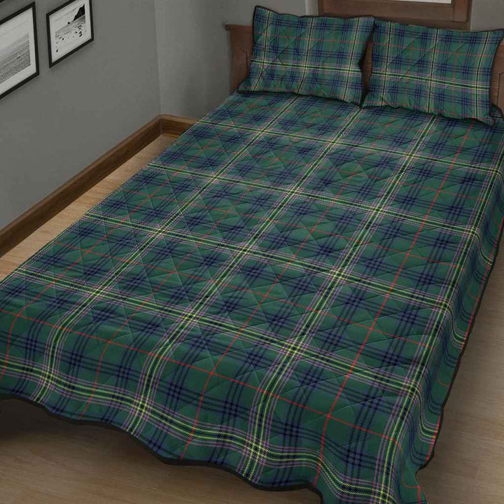 Scottish Kennedy Modern Clan Tartan Quilt Bed Set Tartan Plaid 3