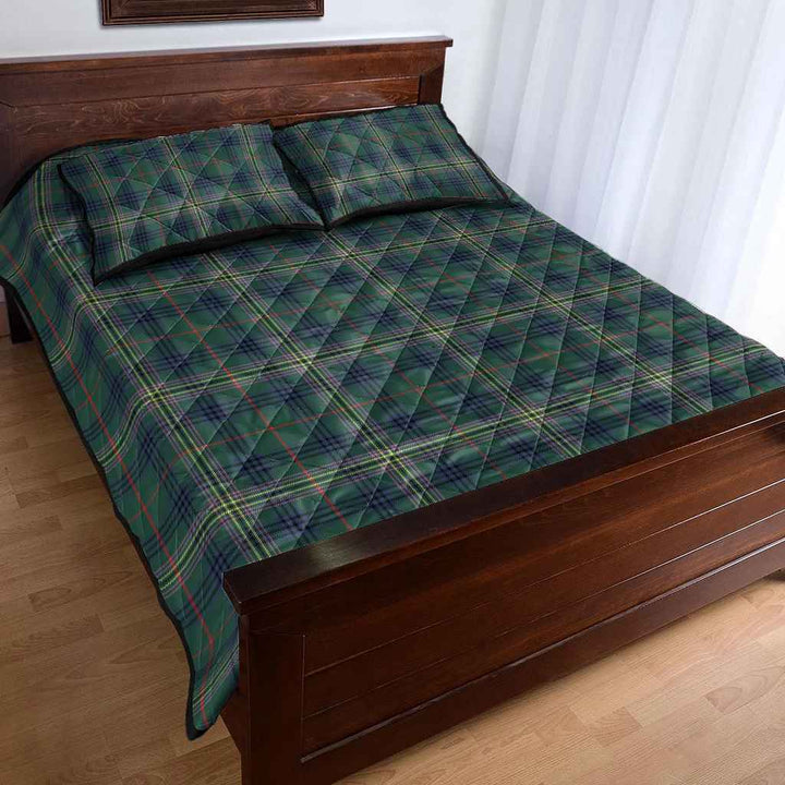 Scottish Kennedy Modern Clan Tartan Quilt Bed Set Tartan Plaid 4