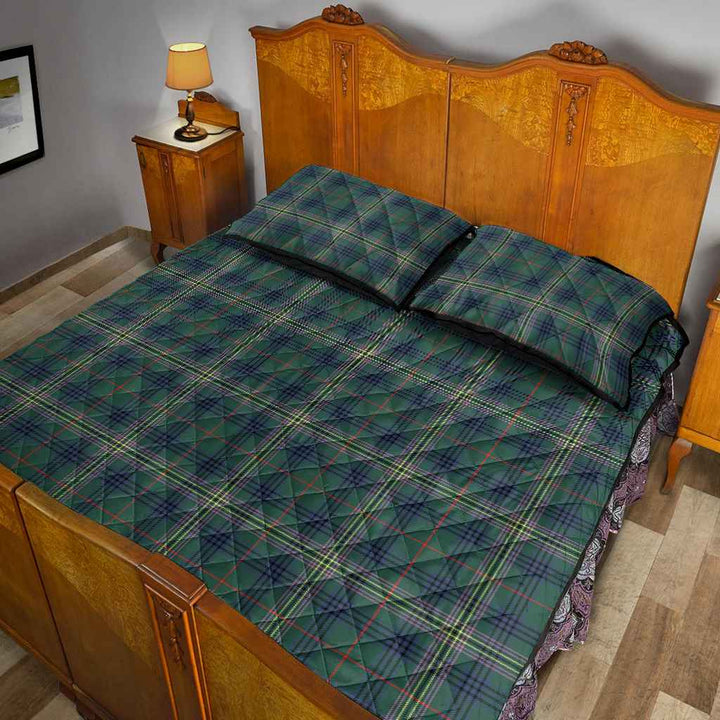 Scottish Kennedy Modern Clan Tartan Quilt Bed Set Tartan Plaid 5