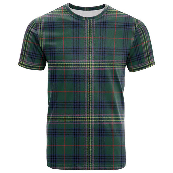 Scottish Kennedy Modern Clan Tartan T-Shirt Front Side Tartan Plaid