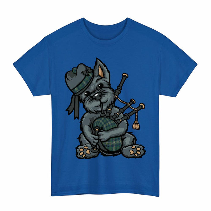 Scottish Kennedy Modern Clan Tartan Terrier Bagpipes T-Shirt Tartan Plaid Royal Color