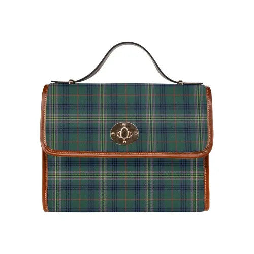 Scottish Kennedy Modern Clan Tartan Waterproof Canvas Bag Tartan Plaid 1