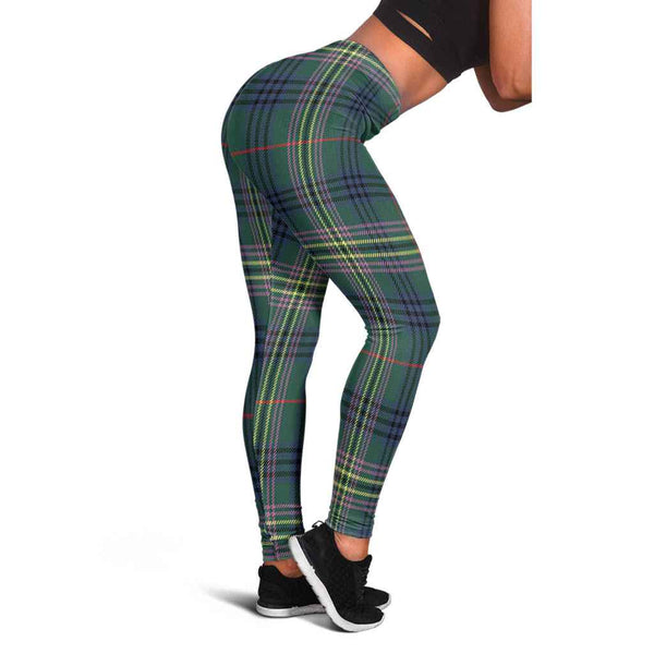Scottish Kennedy Modern Clan Tartan Women Leggings Tartan Plaid 1