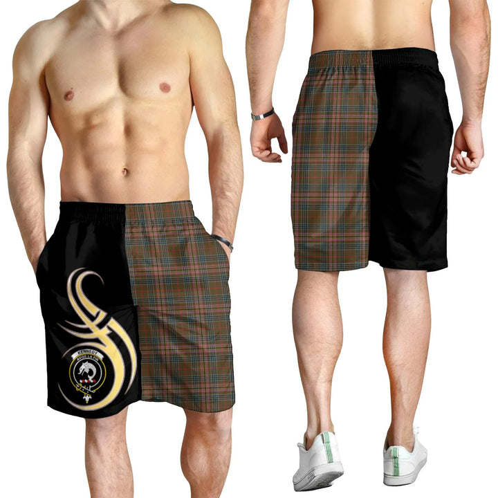 Scottish Kennedy Weathered Clan Crest Tartan Believe in Me Men's Shorts