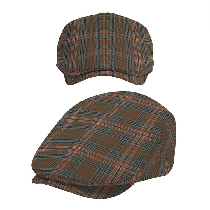 Scottish Kennedy Weathered Clan Tartan Flat Cap Tartan Plaid 5