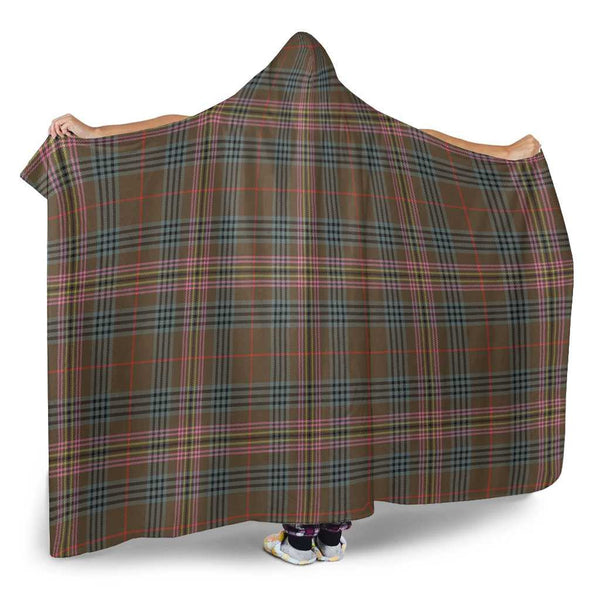Scottish Kennedy Weathered Clan Tartan Hooded Blanket Tartan Plaid 2