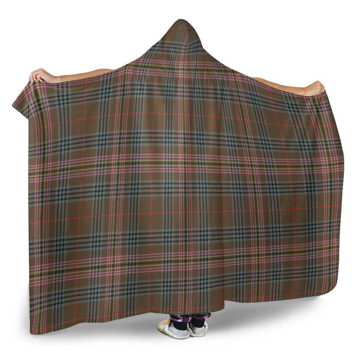 Scottish Kennedy Weathered Clan Tartan Hooded Blanket Tartan Plaid 2