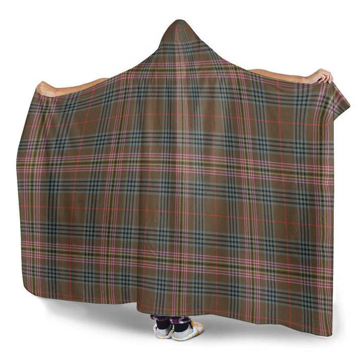 Scottish Kennedy Weathered Clan Tartan Hooded Blanket Tartan Plaid 3