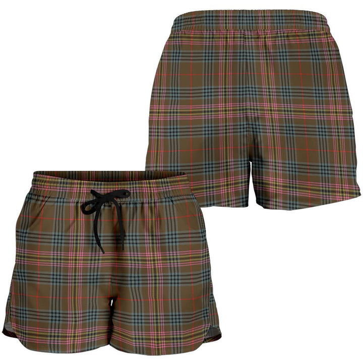 Scottish Kennedy Weathered Clan Tartan Women Shorts