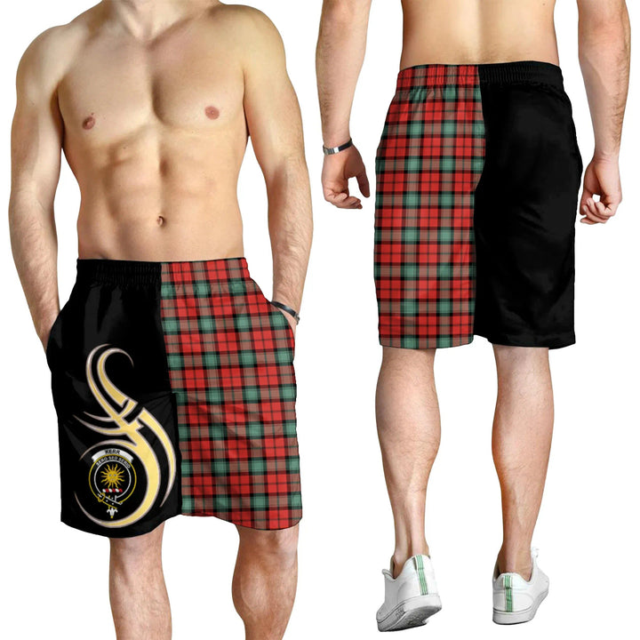 Scottish Kerr Ancient Clan Crest Tartan Believe in Me Men's Shorts