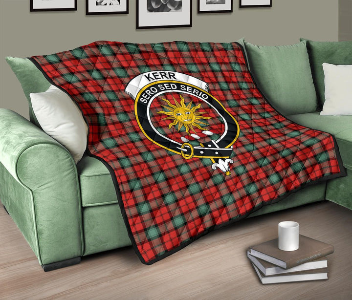 Scottish Kerr Ancient Clan Crest Tartan Quilt Tartan Plaid 10