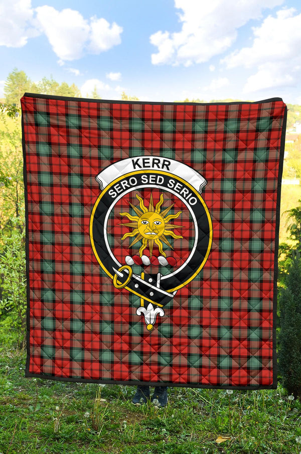 Scottish Kerr Ancient Clan Crest Tartan Quilt Tartan Plaid 2