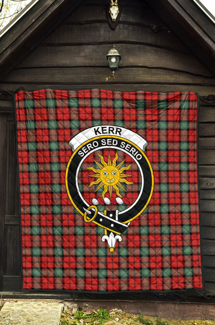 Scottish Kerr Ancient Clan Crest Tartan Quilt Tartan Plaid 3