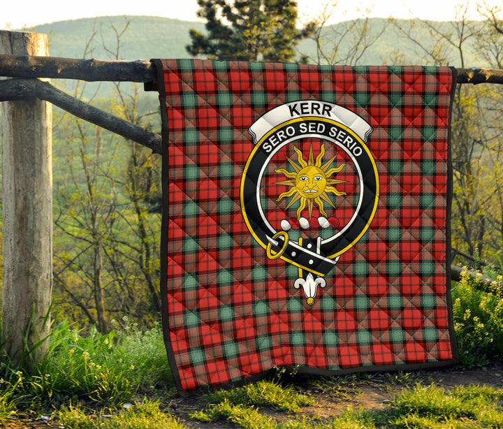 Scottish Kerr Ancient Clan Crest Tartan Quilt Tartan Plaid 6