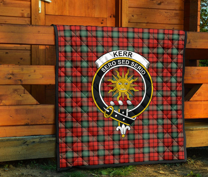 Scottish Kerr Ancient Clan Crest Tartan Quilt Tartan Plaid 7