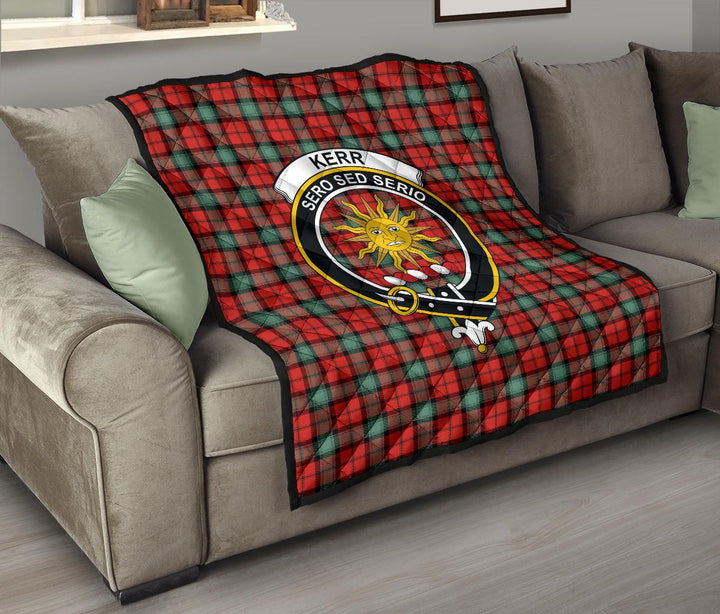 Scottish Kerr Ancient Clan Crest Tartan Quilt Tartan Plaid 8