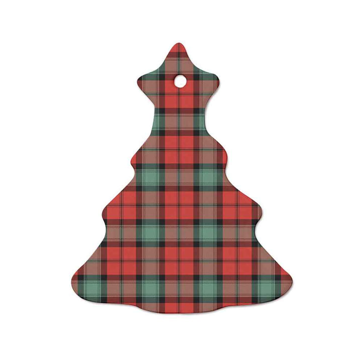 Scottish Kerr Ancient Clan Tartan Ceramic Ornament  Tree Shape Tartan Plaid