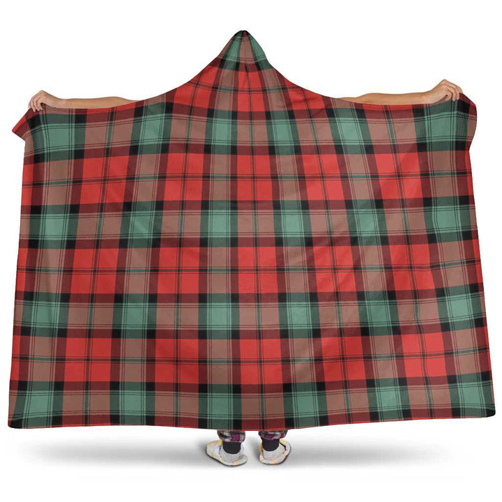 Scottish Kerr Ancient Clan Tartan Hooded Blanket Tartan Plaid 1