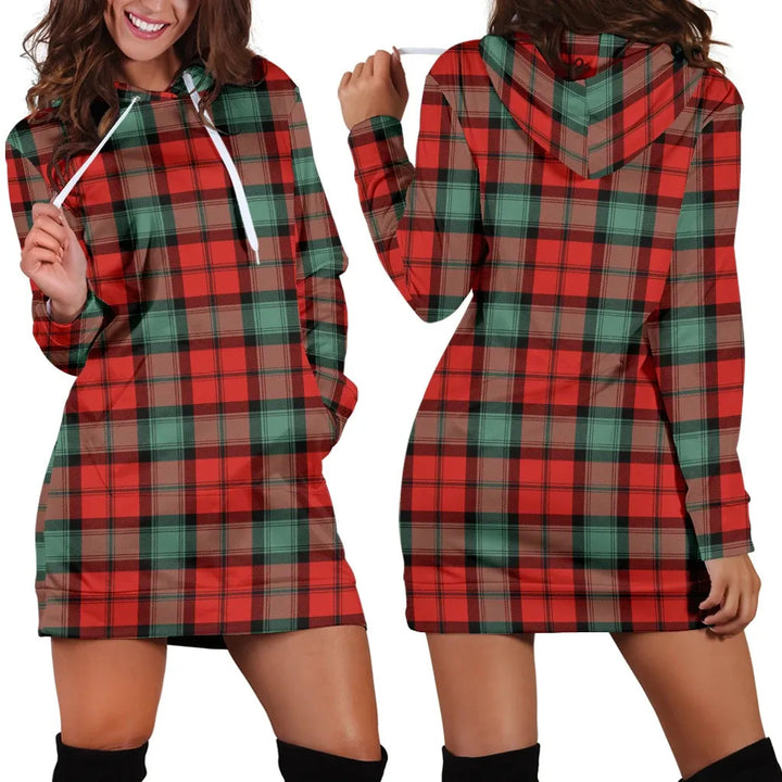 Scottish Kerr Ancient Clan Tartan Hoodie Dress
