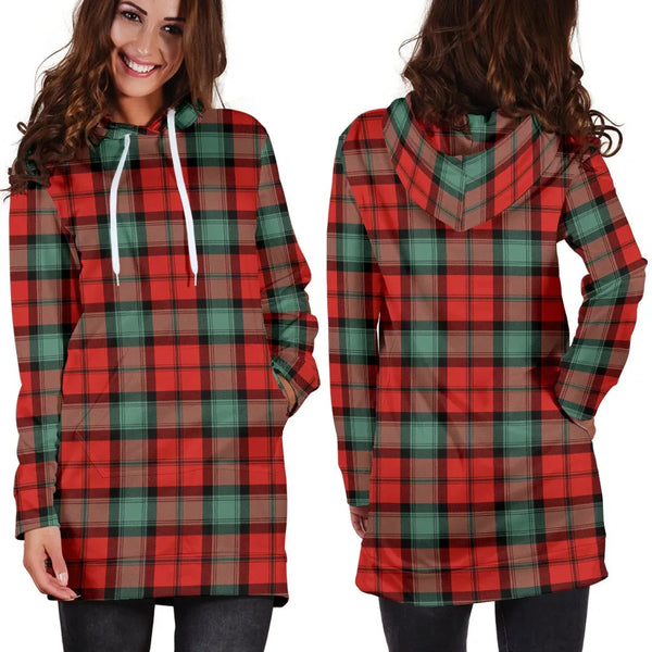 Scottish Kerr Ancient Clan Tartan Hoodie Dress