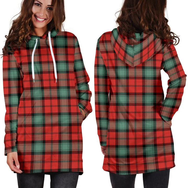 Scottish Kerr Ancient Clan Tartan Hoodie Dress