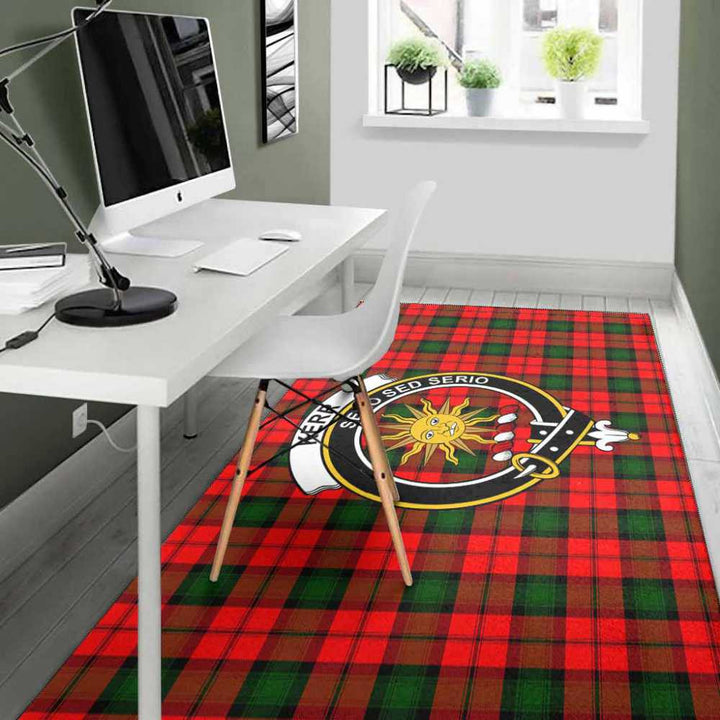 Scottish Kerr Clan Crest Tartan Area Rug Tartan Plaid 4