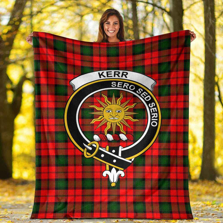 Scottish Kerr Clan Crest Tartan Blanket Tartan Plaid 6