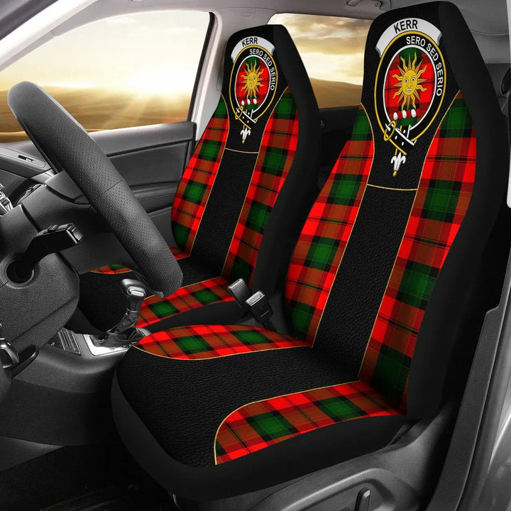 Scottish Kerr Clan Crest Tartan Car Seat Covers - Special Style 1