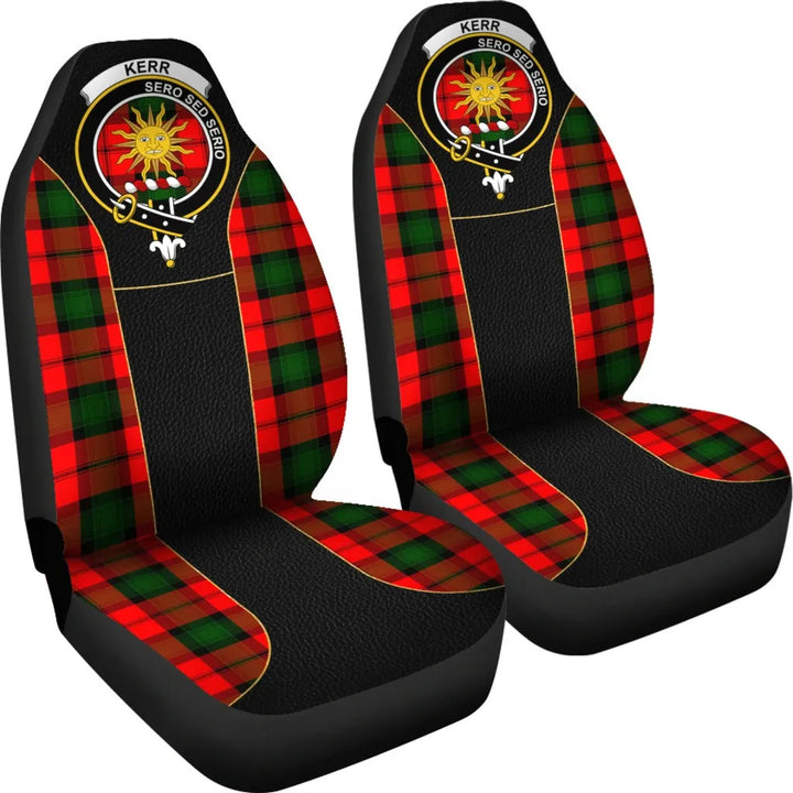 Scottish Kerr Clan Crest Tartan Car Seat Covers - Special Style 4