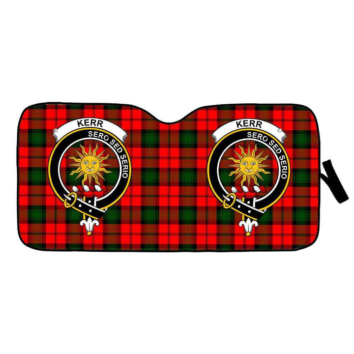 Scottish Kerr Clan Crest Tartan Car Windshield Sun Shade Tartan Plaid 1
