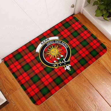 Scottish Kerr Clan Crest Tartan Door Mat Tartan Plaid 3